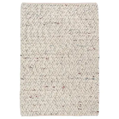 Tepih, ravno tkani, ručni rad prljavobijela/raznobojno, 133x195 cm