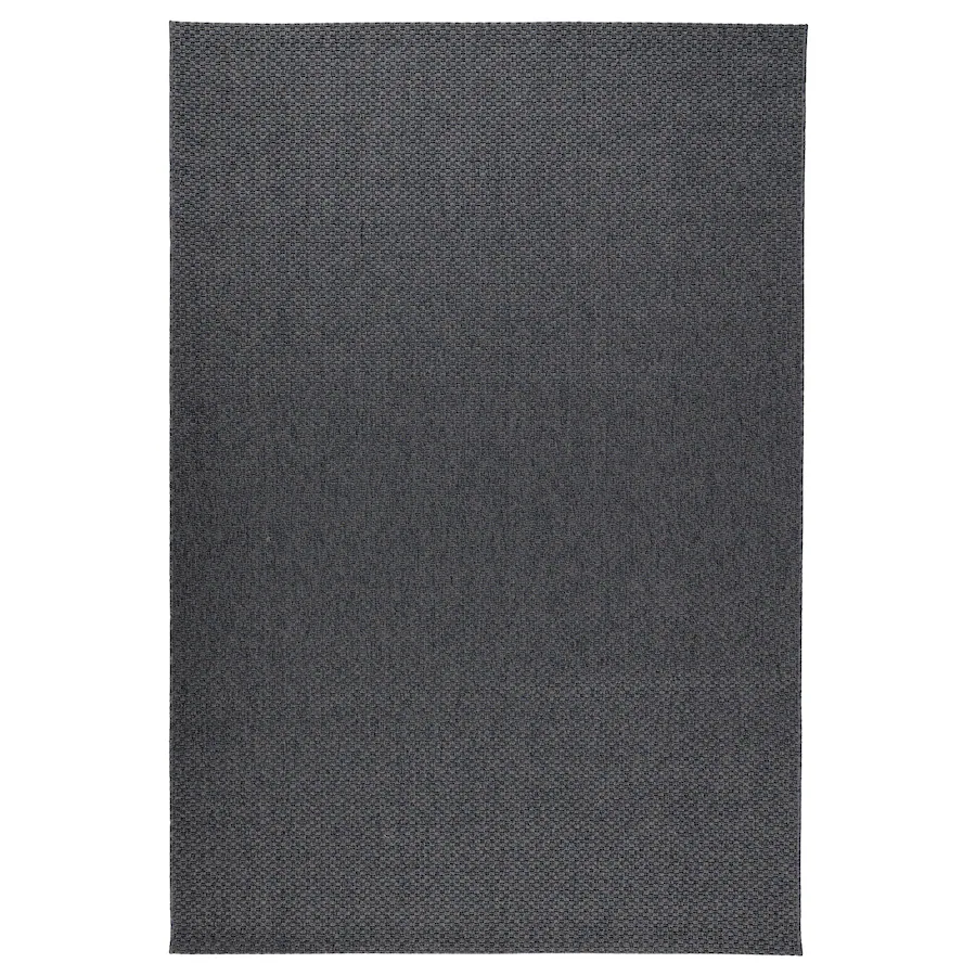 Ravno tkani tepih, unutra/spolja, tamnosiva, 160x230 cm