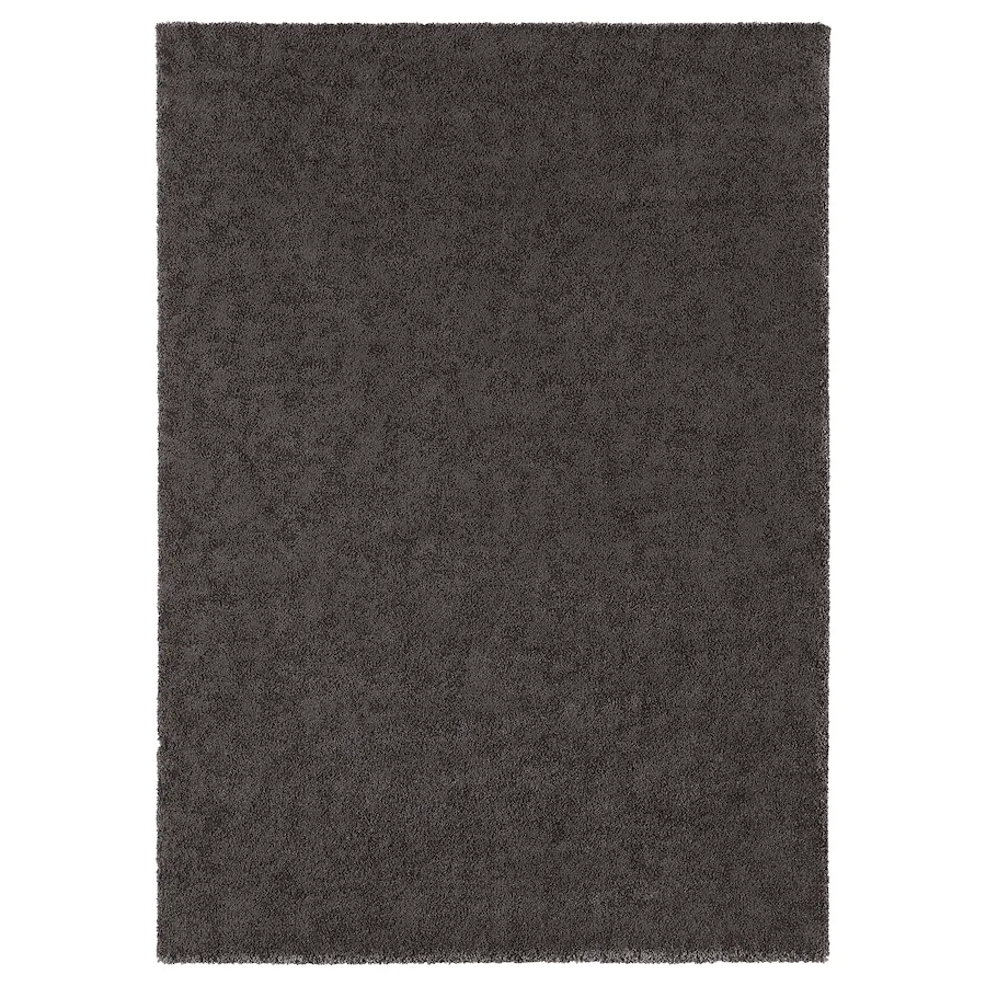 Tepih, niski flor, tamnosiva, 170x240 cm