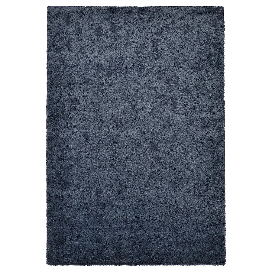Tepih, niski flor, tamnoplava, 133x195 cm