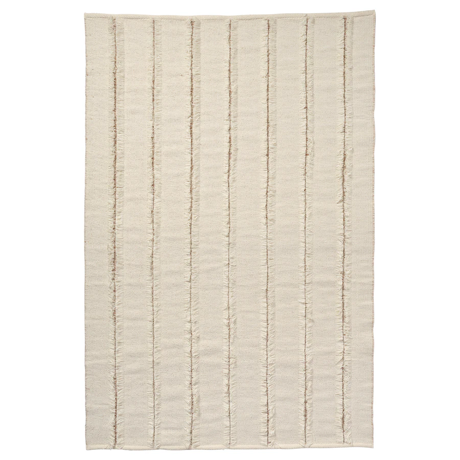 Tepih, ravno tkani, natur/prljavobijela, 133x195 cm