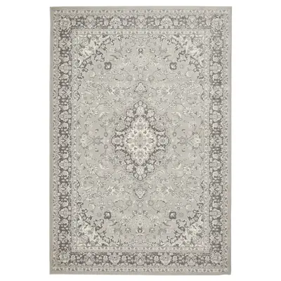 Tepih, niski flor, svijetlosiva, 133x195 cm