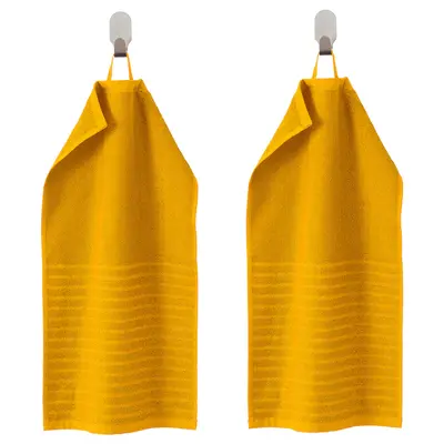 Peškir za goste, zlatno-žuta, 30x50 cm