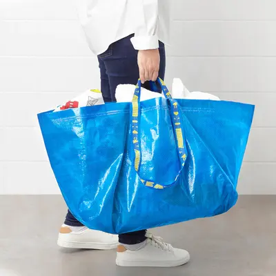 Ručna torba, velika, plava, 55x37x35 cm/71 l