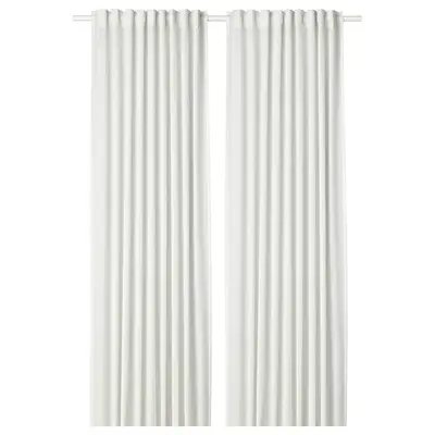 Zavjese, 1 par, bijela, 145x300 cm