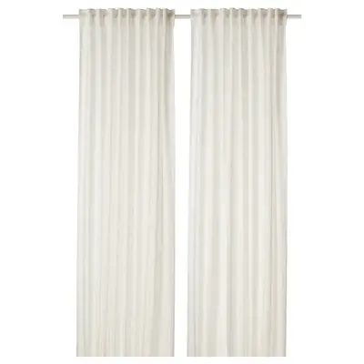 Zavjese, 1 par, bijela, 145x300 cm