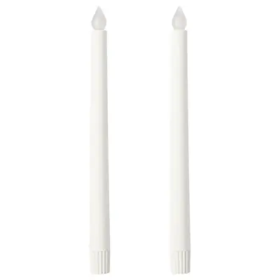 LED svijeća, bijela/u kući, 28 cm