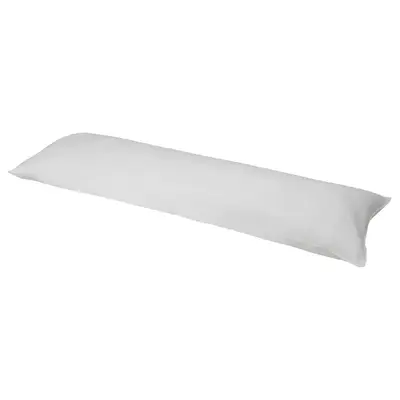 Jastuk za tijelo, bijela, 40x140 cm