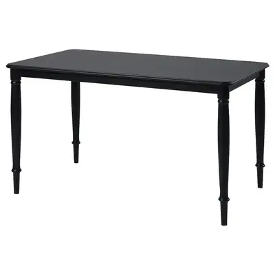 Trpezarijski sto, crna, 130x80 cm