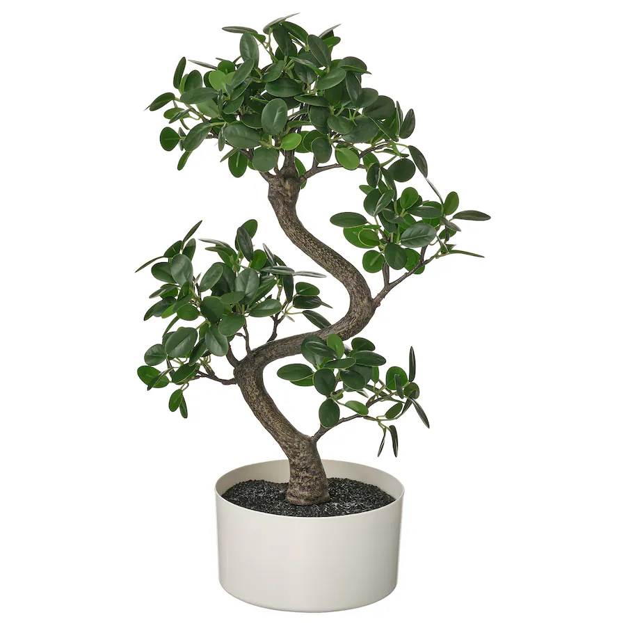 Vještačka biljka sa saksijom, unutra/spolja bonsai, 16 cm