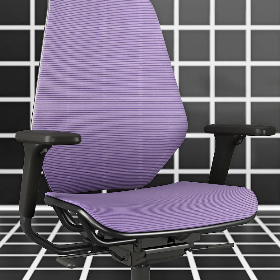 Gejmerska stolica, purpurna/crna