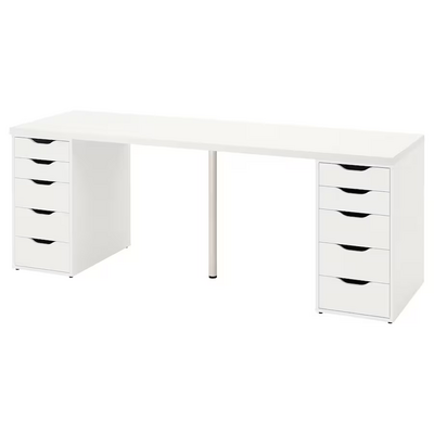 Radni sto, bijela, 200x60 cm