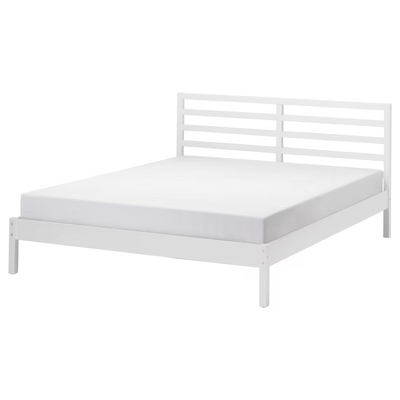 Okvir kreveta, bijelo bajcovano/Luröy, 160x200 cm