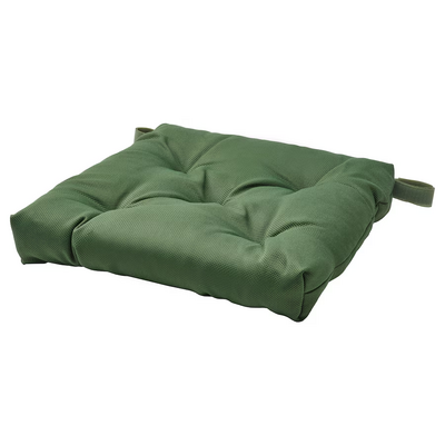 Jastučić stolice, zelena, 40/35x38x7 cm