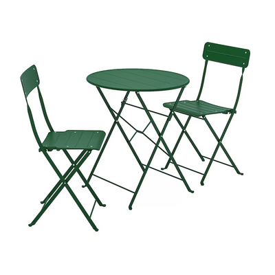 Sto i 2 stolice, spolja, zelena/zelena