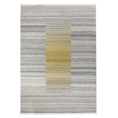 Tepih, ravno tkani, sivo-žuta/ručni rad, 250x350 cm