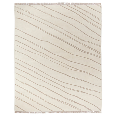 Tepih, visoki flor, bijela/ručni rad, 240x300 cm