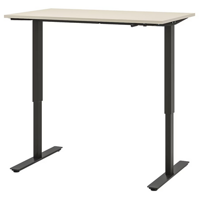 Podesivi radni sto, bež/boja antracita, 120x70 cm
