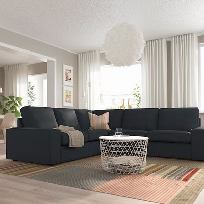 Ugaona sofa, 4-sjed, Tresund boja antracita