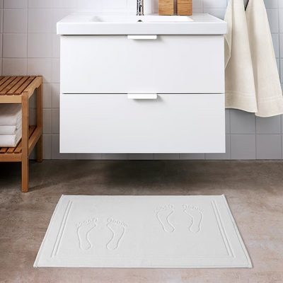 Kupatilska prostirka, bijela, 50x70 cm