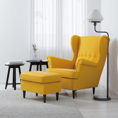 Fotelja i stoličica, Skiftebo žuta