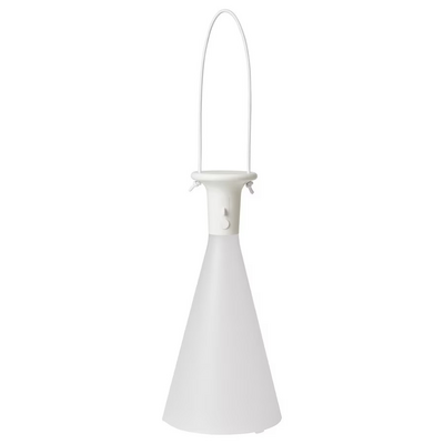 LED stona lampa, na baterije napolju/konusno bijela, 26 cm