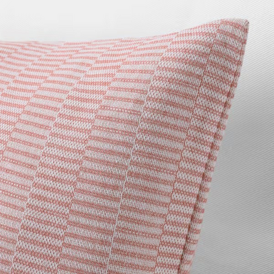 Navlaka za jastučić, crvena/bijela, 50x50 cm