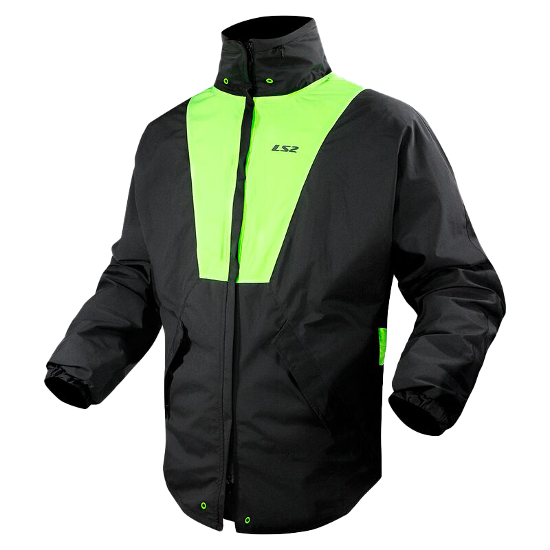 LS2 X-RAIN JACKET BLACK H-V YELLOW XXL JAKNA ZA KISU