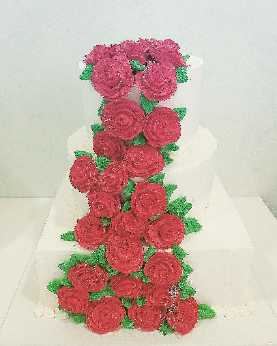 CRVENE RUŽE SA LISTOVIMA