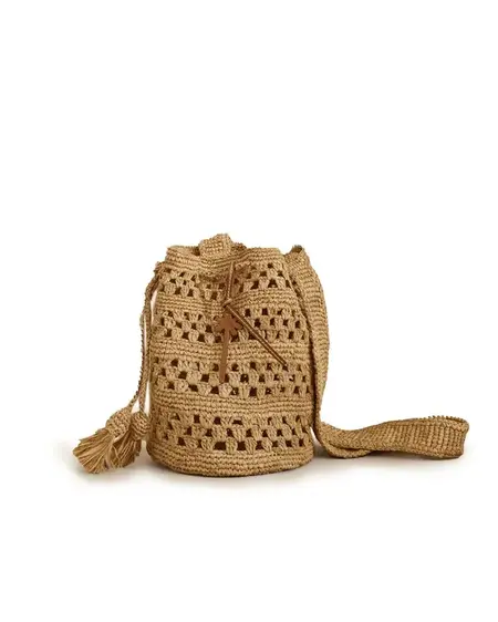 Bucket Raffia Bag