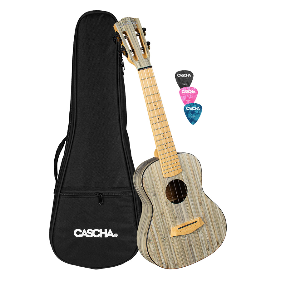 HH 2316 Concert Ukulele Bamboo Graphite, ukulele set