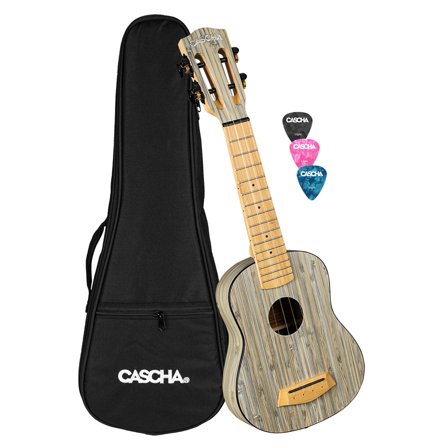 HH 2315 Soprano Ukulele Bamboo Graphite, ukulele set