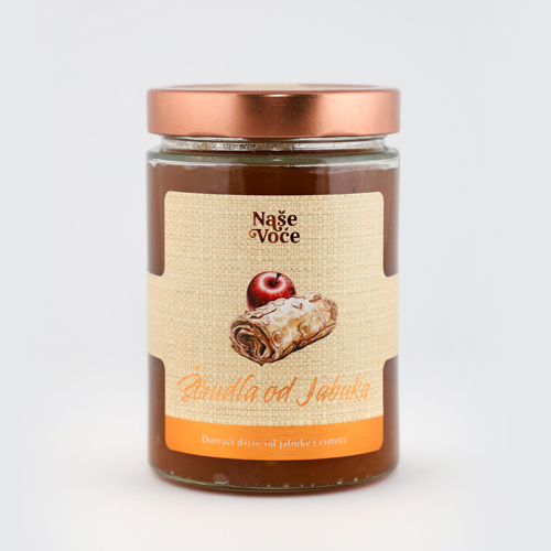 Dzem Strudla od Jabuka 625gr Nase Voce