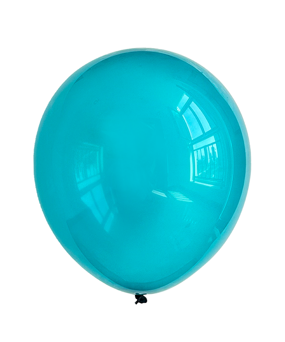 Balon lateks TRANSP.TEAL BLUE pastel retro 5i