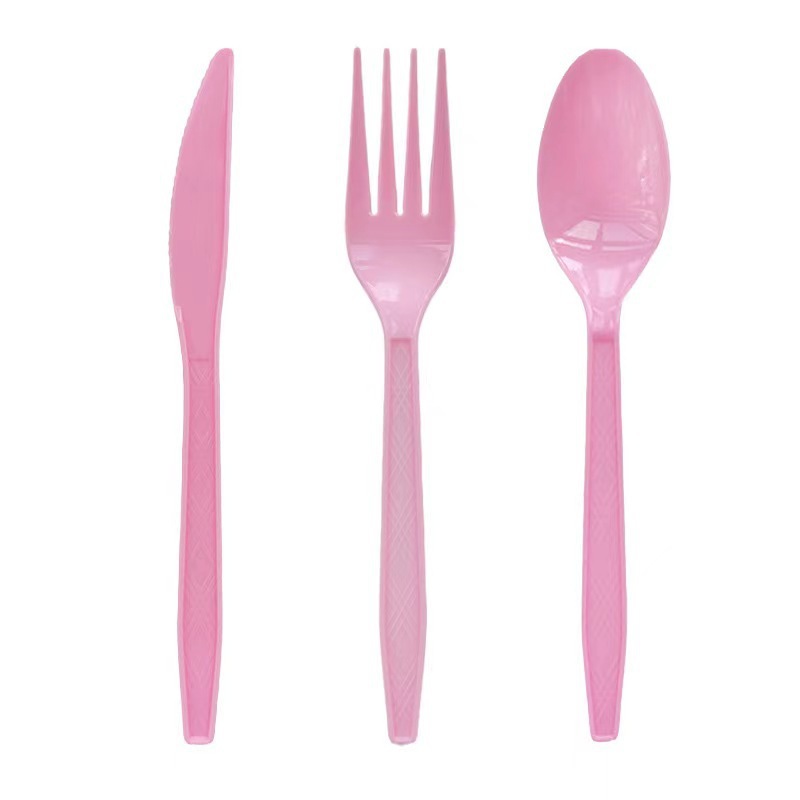 Kašike plastične 25kom roze