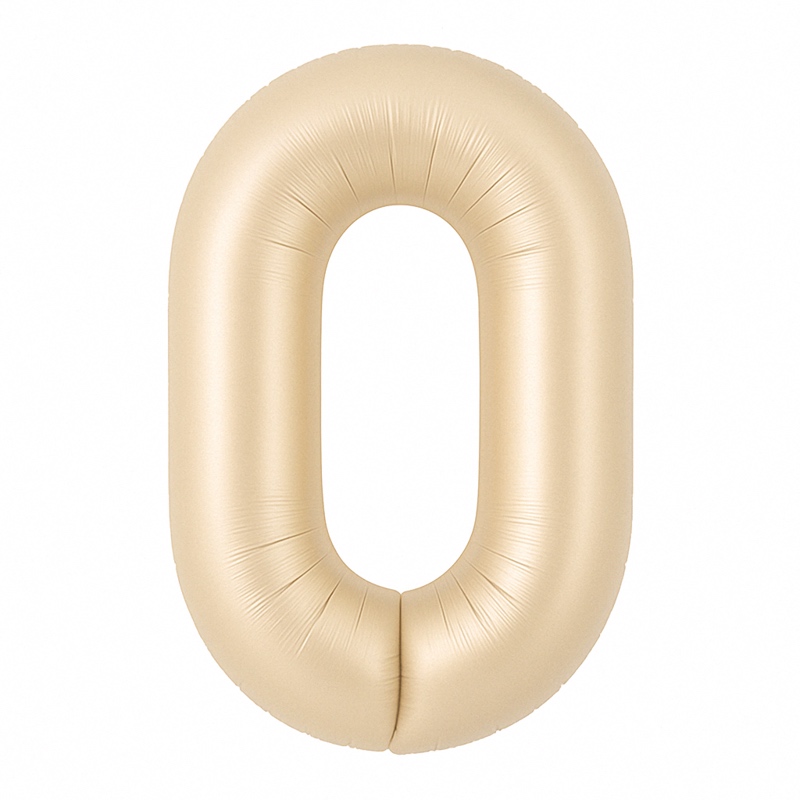 Balon BROJ 0 karamela 40 inča E