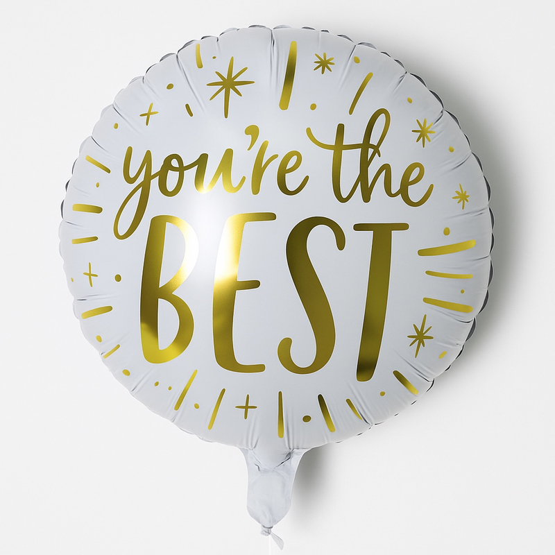 Balon You are the best zlatna slova okr. 18