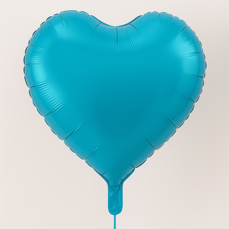 Balon SRCE jednobojni svjetlo-plavo 18