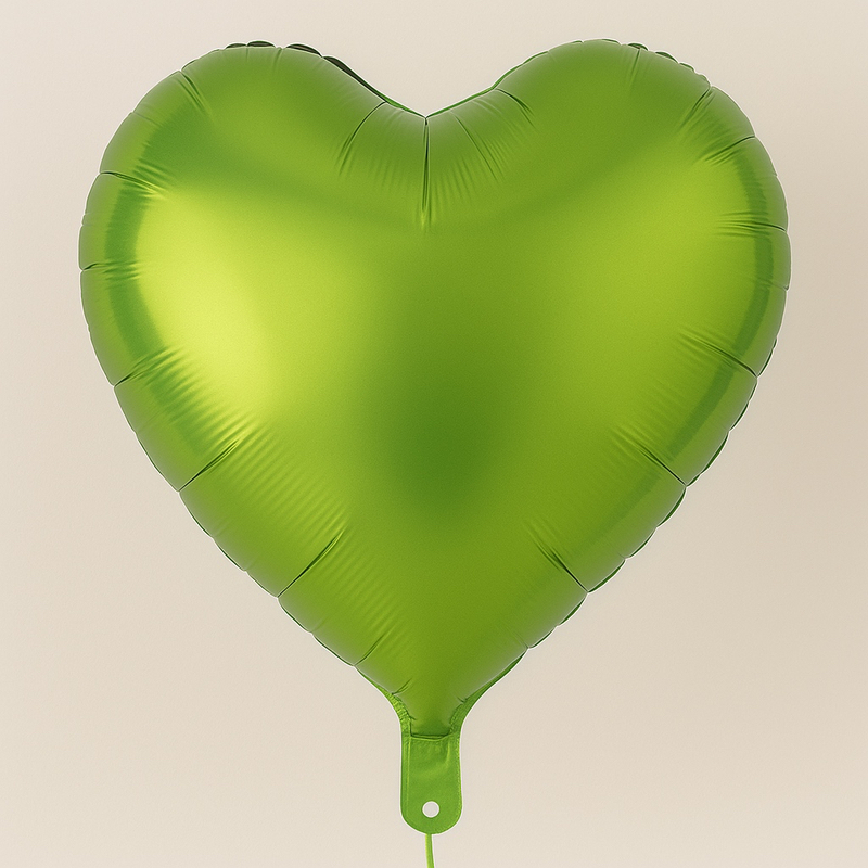 Balon SRCE jednobojni svjetlo-zelena 18