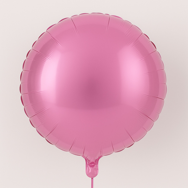 Balon KRUG jednobojni svjetlo-rozi 18