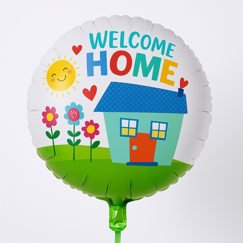 Balon Welcome home okr. 18
