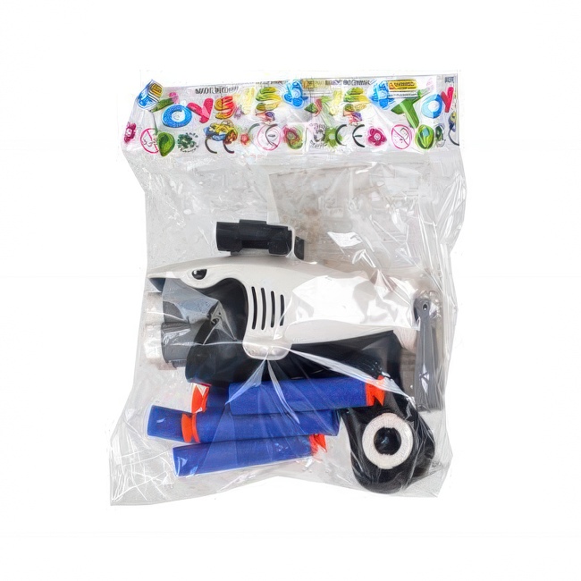 Igračka pištolj u obliku ajkule sa mekim mecima