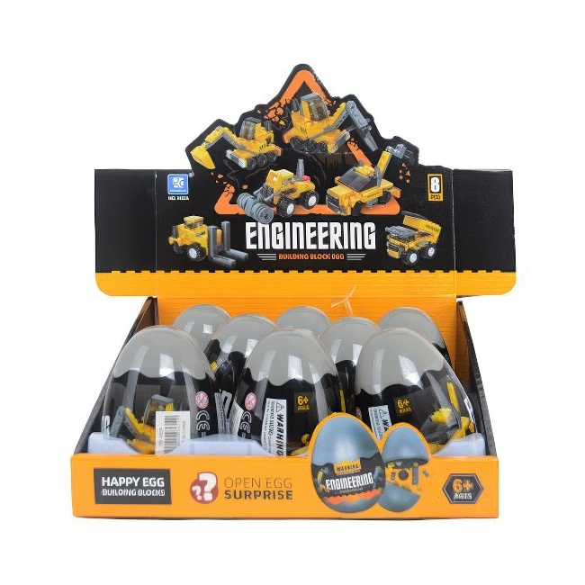 Igračka jaje sa kockicama za građenje kamiona