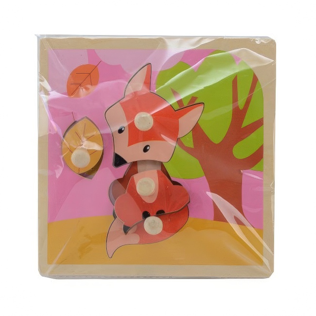 Igračka drvene puzle životinje