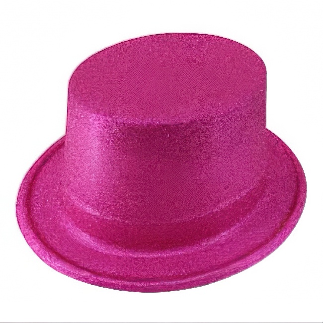 Šešir-maska sjajni tamno-rozi