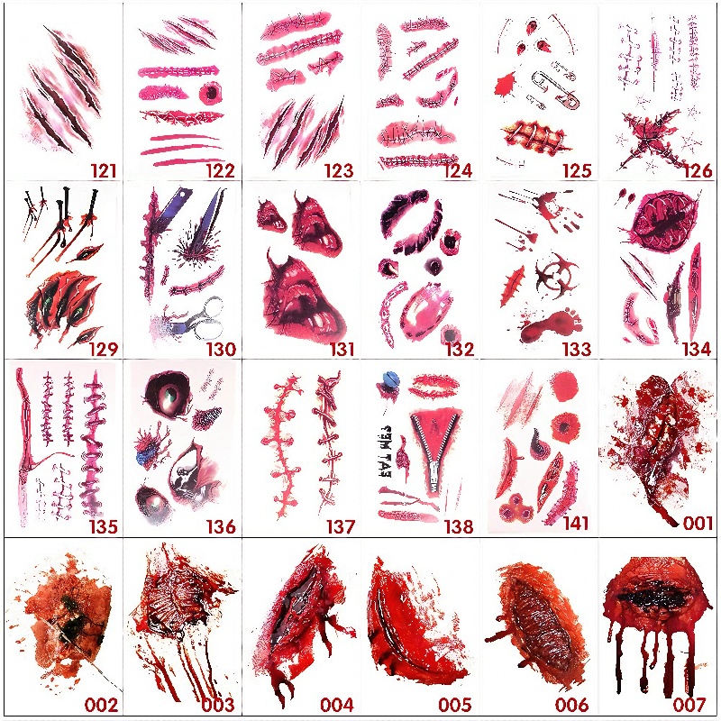 Lažne tetovaže Halloween set