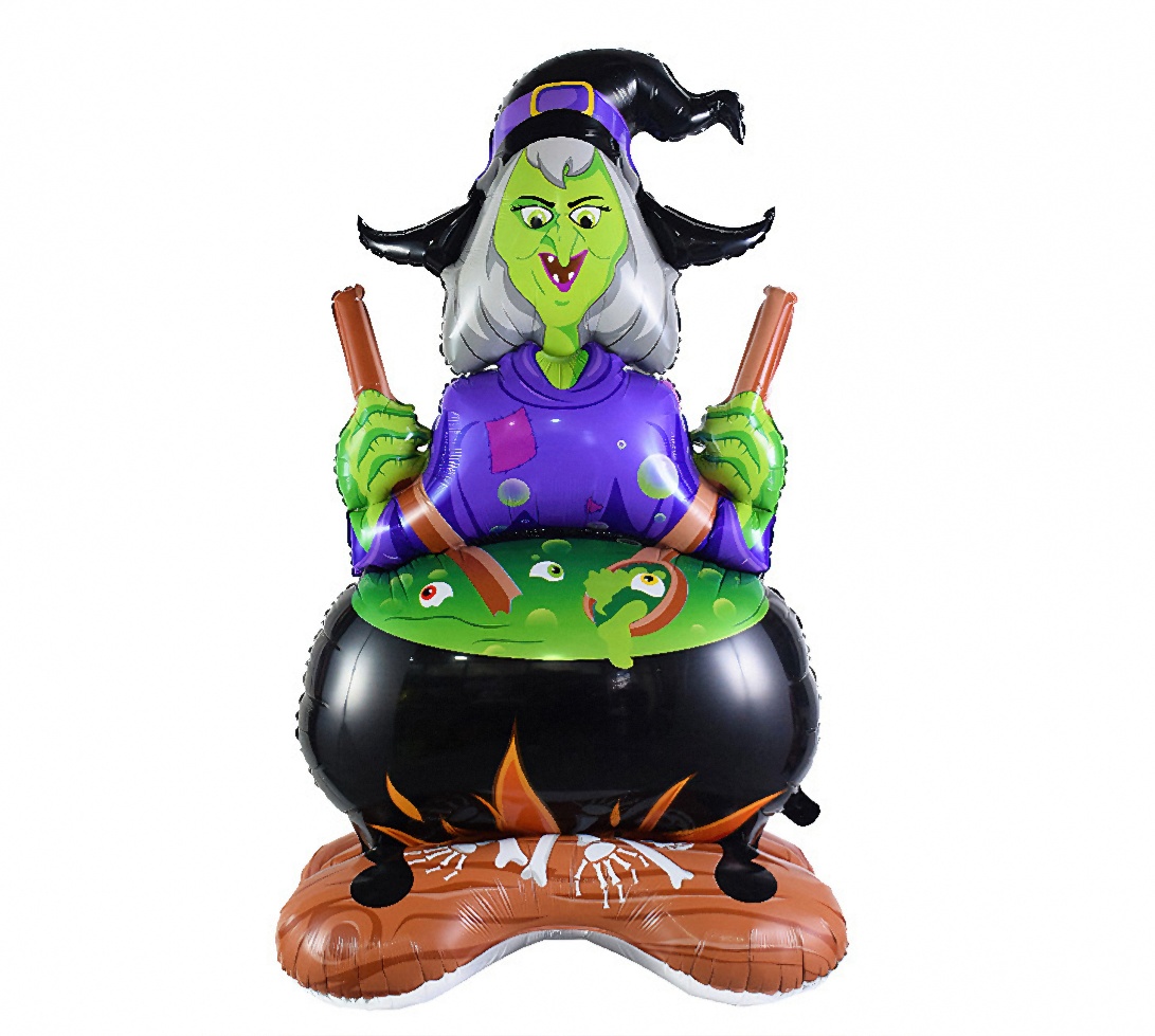 Balon VJEŠTICA sa kazanom 60*115cm podni