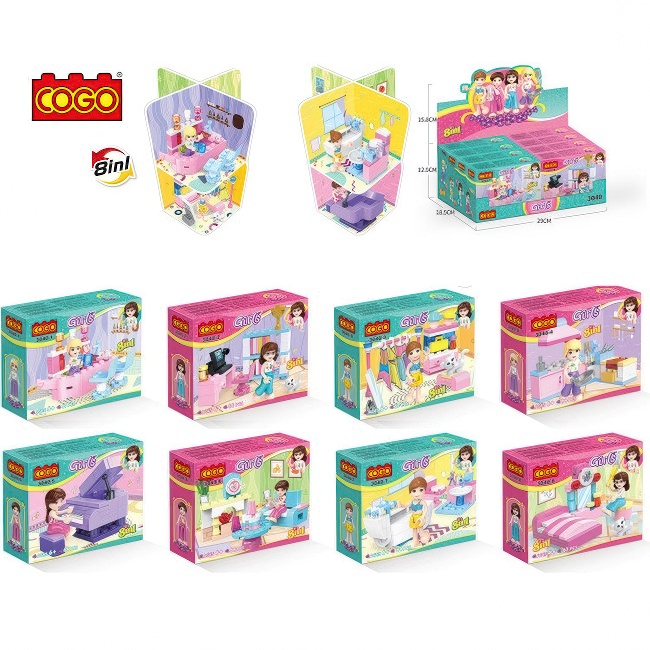 COGO KOCKICE SETOVI ZA DEVOJCICE 57-66 PCS 7-93410