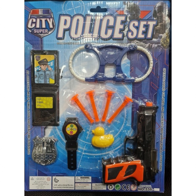 POLICIJSKI SET SA PLASTINIM MECIMA 338-01
