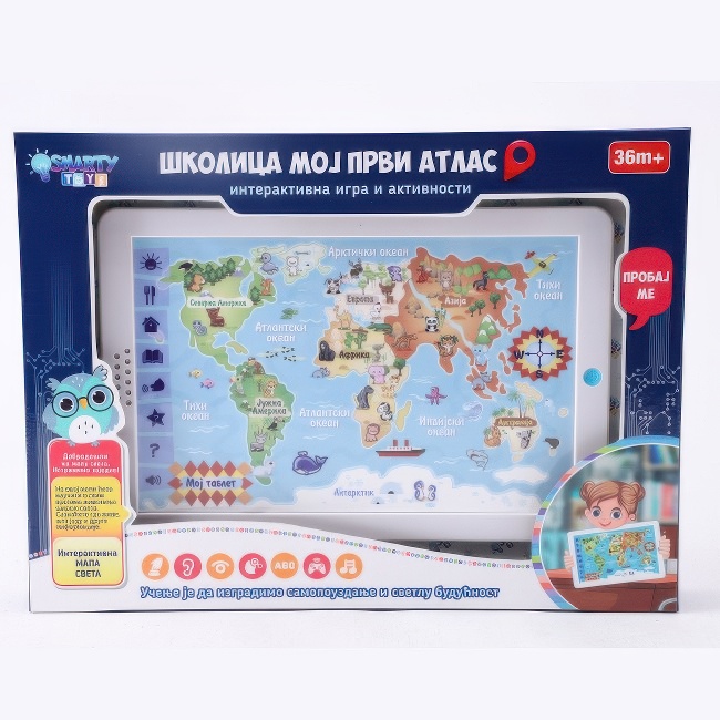TABLET SMARTY SKOLICA-MOJ PRVI ATLAS
